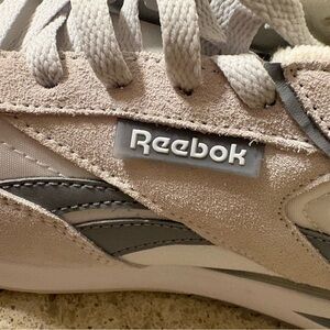 Reebok White and Light Gray Comfort Footwear Sneaker